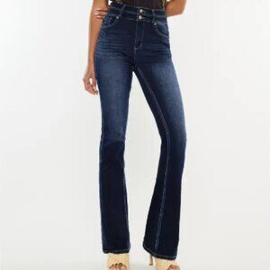 KanCan High Rise Wide Waistband Skinny Bootcut Jeans - BM9242HYD